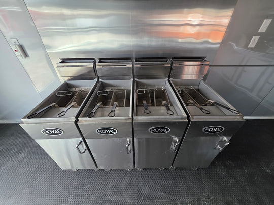 8.5' X 20' Black With Blackout Concession Trailer Food Event Catering - SLE Equipment - 25