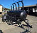 330 Gal Smoker Two Door with Counter Weights and Double Racks Front Right 