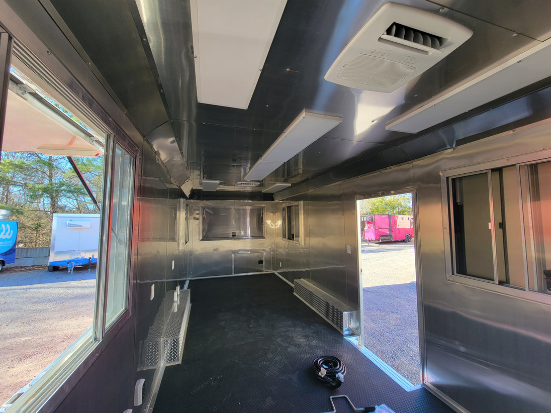 8.5' X 24' Victory Red Oil Rig Operations Concession Trailer - SLE Equipment - 21