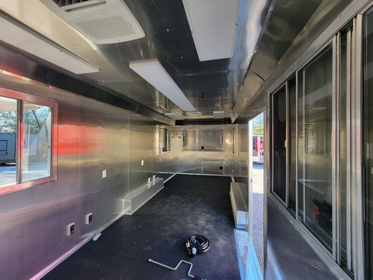 8.5' X 24' Victory Red Oil Rig Operations Concession Trailer - SLE Equipment - 22