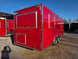 8.5' X 24' Victory Red Oil Rig Operations Concession Trailer - SLE Equipment - 8