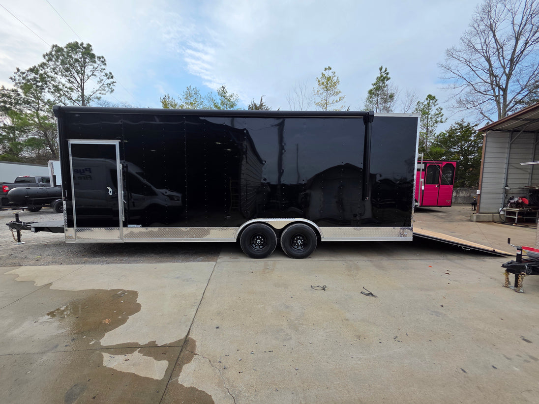 8.5' x 24' Custom Black Stage Event Trailer w/ 16' Stage - SLE Equipment - 19