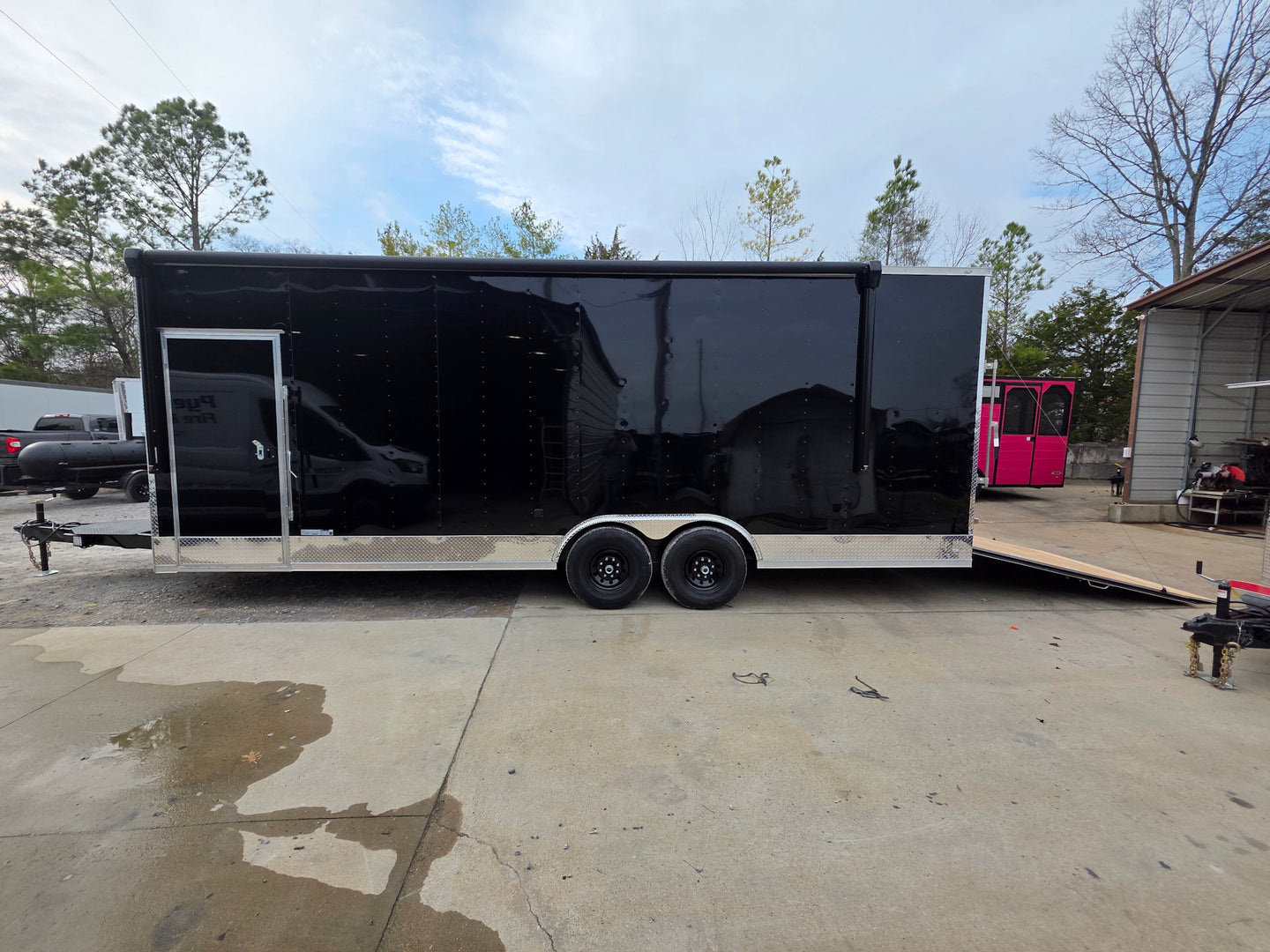 8.5' x 24' Custom Black Stage Event Trailer w/ 16' Stage - SLE Equipment - 19