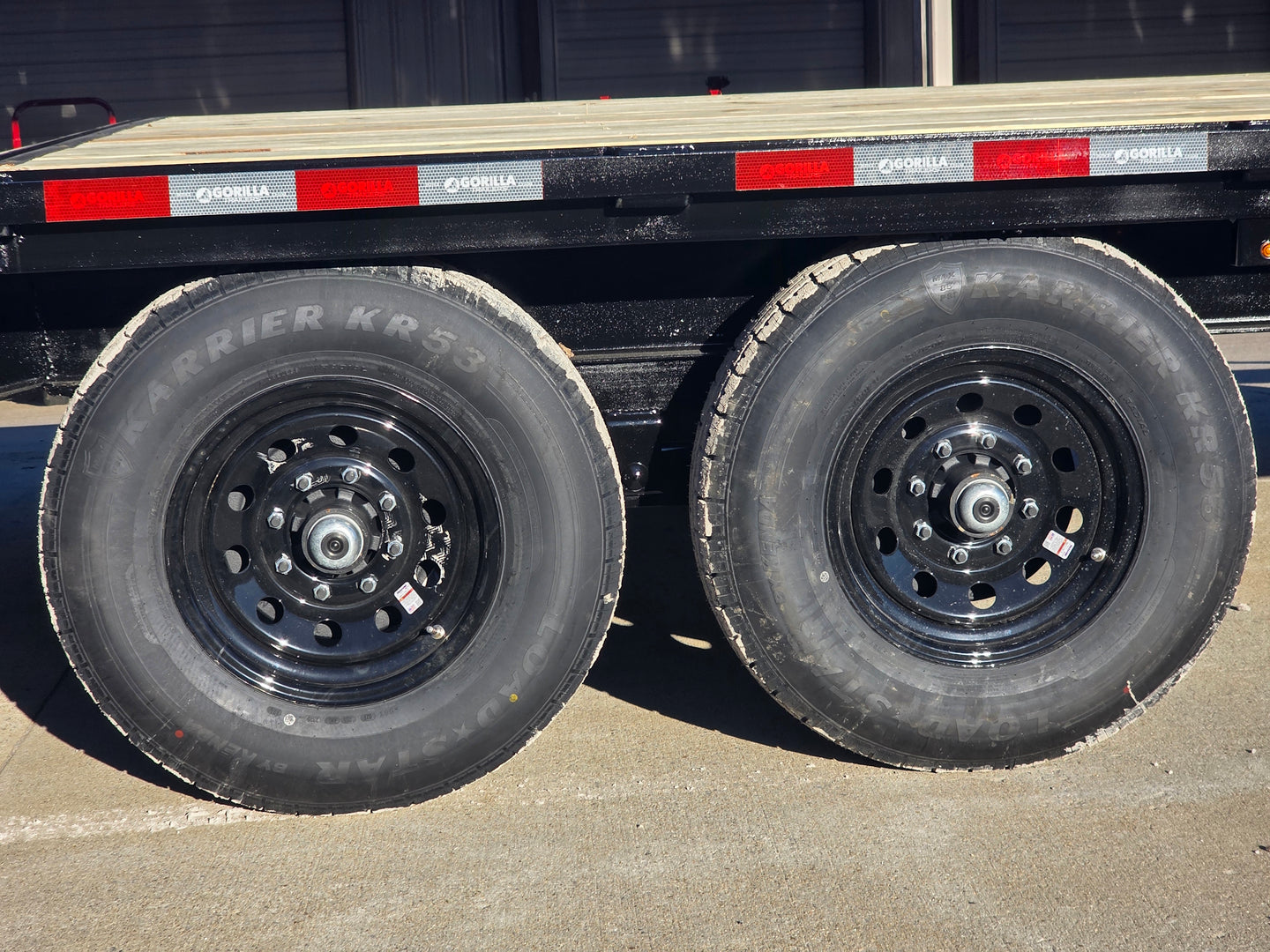 8.5x16 I - Beam Deckover Trailer (2) 7K Axles Stand - Up Ramps 14K GVWR - SLE Equipment - 26