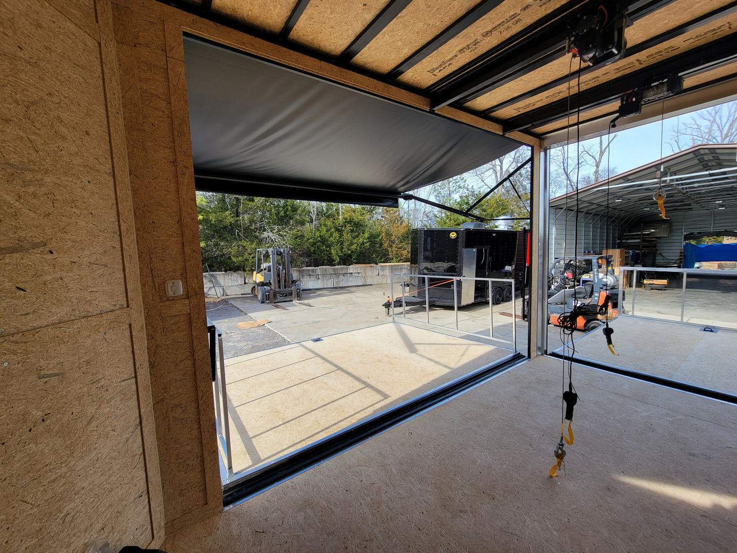 8.5' x 14' Custom Stage Trailer Cobalt Blue With Blackout - SLE Equipment - 13