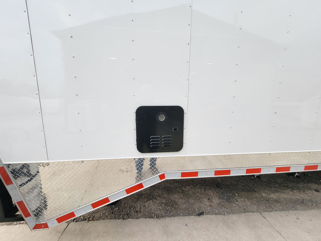 8.5' X 38' Custom Gooseneck Hybrid Equipment and Toy Hauler Trailer - SLE Equipment - 5