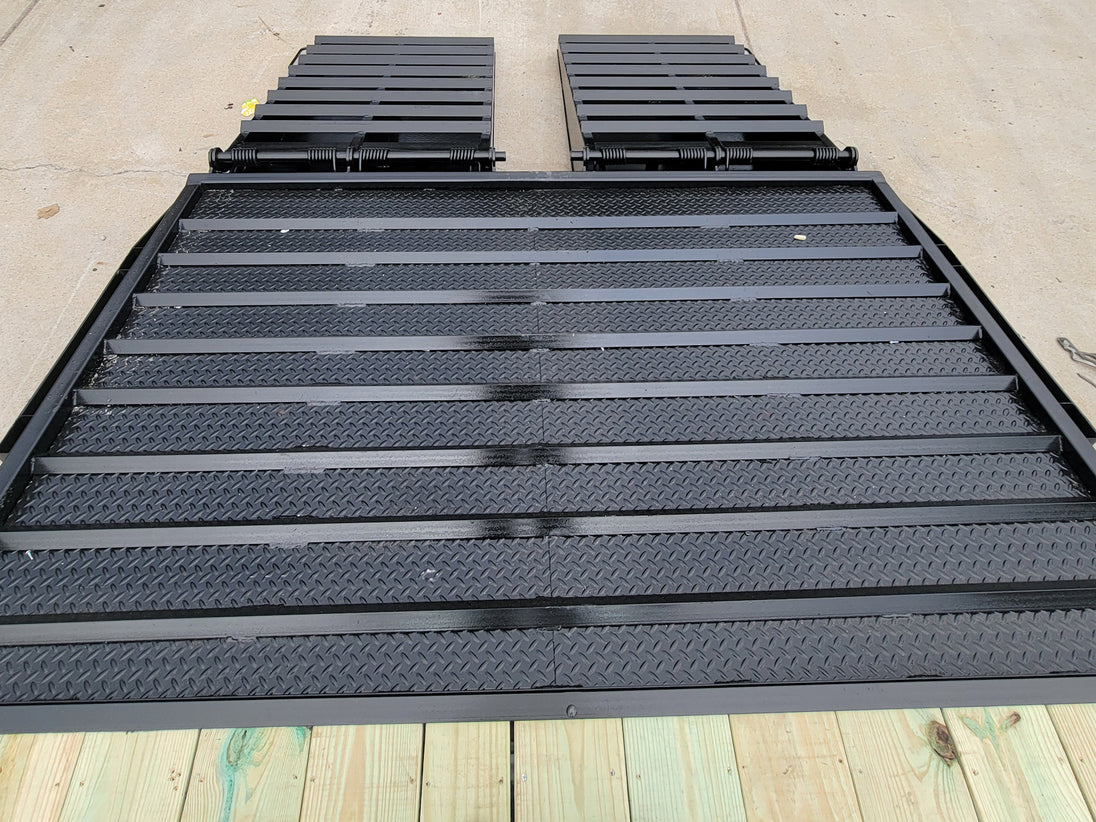 8.5' X 38' Custom Gooseneck Hybrid Equipment and Toy Hauler Trailer - SLE Equipment - 32