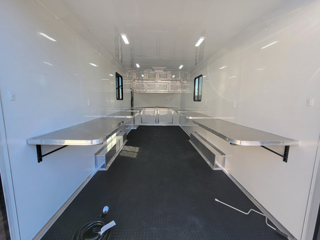 8.5' X 20' Black With Blackout Office and Command Center Enclosed Trailer - SLE Equipment - 18