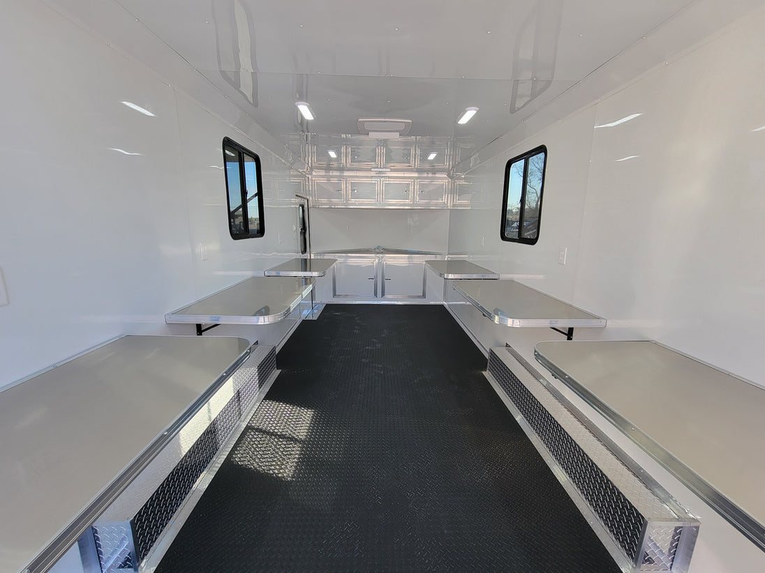 8.5' X 20' Black With Blackout Office and Command Center Enclosed Trailer - SLE Equipment - 19