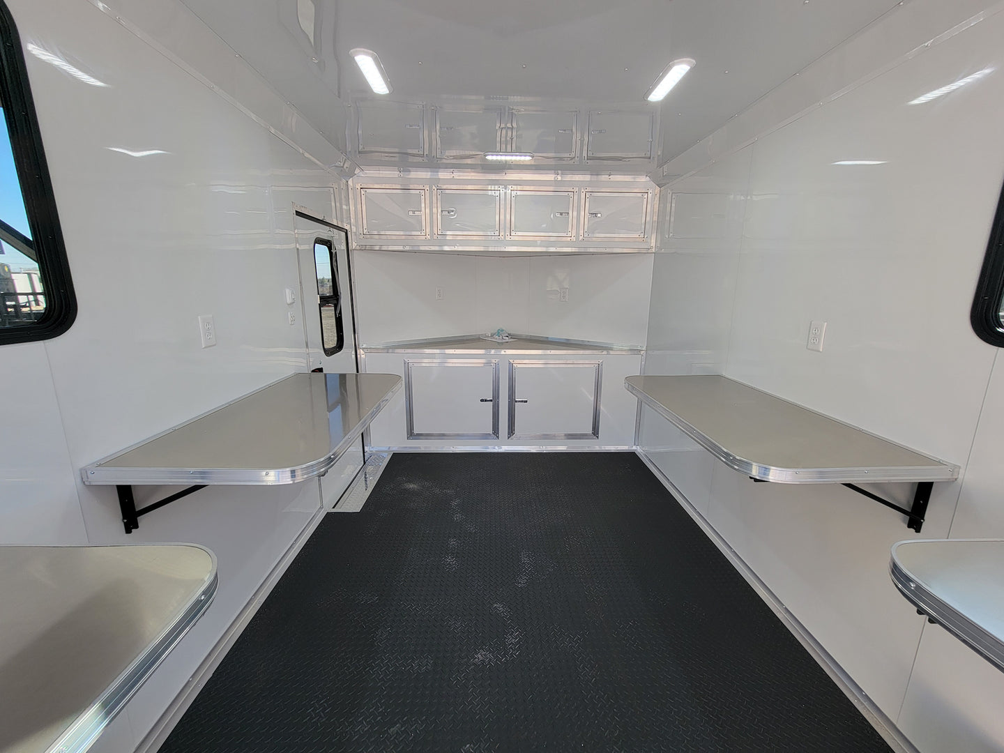 8.5' X 20' Black With Blackout Office and Command Center Enclosed Trailer - SLE Equipment - 20