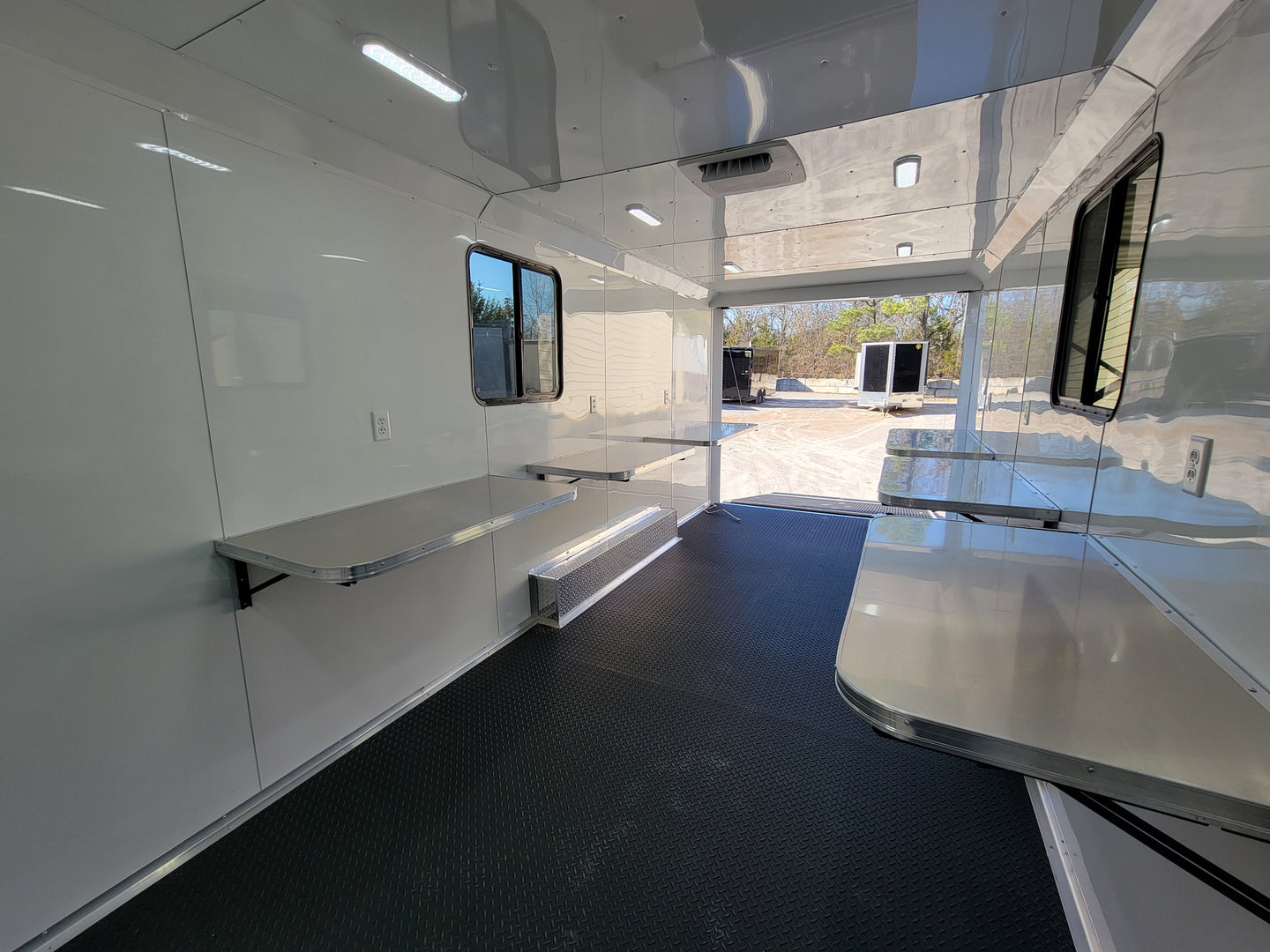 8.5' X 20' Black With Blackout Office and Command Center Enclosed Trailer - SLE Equipment - 24