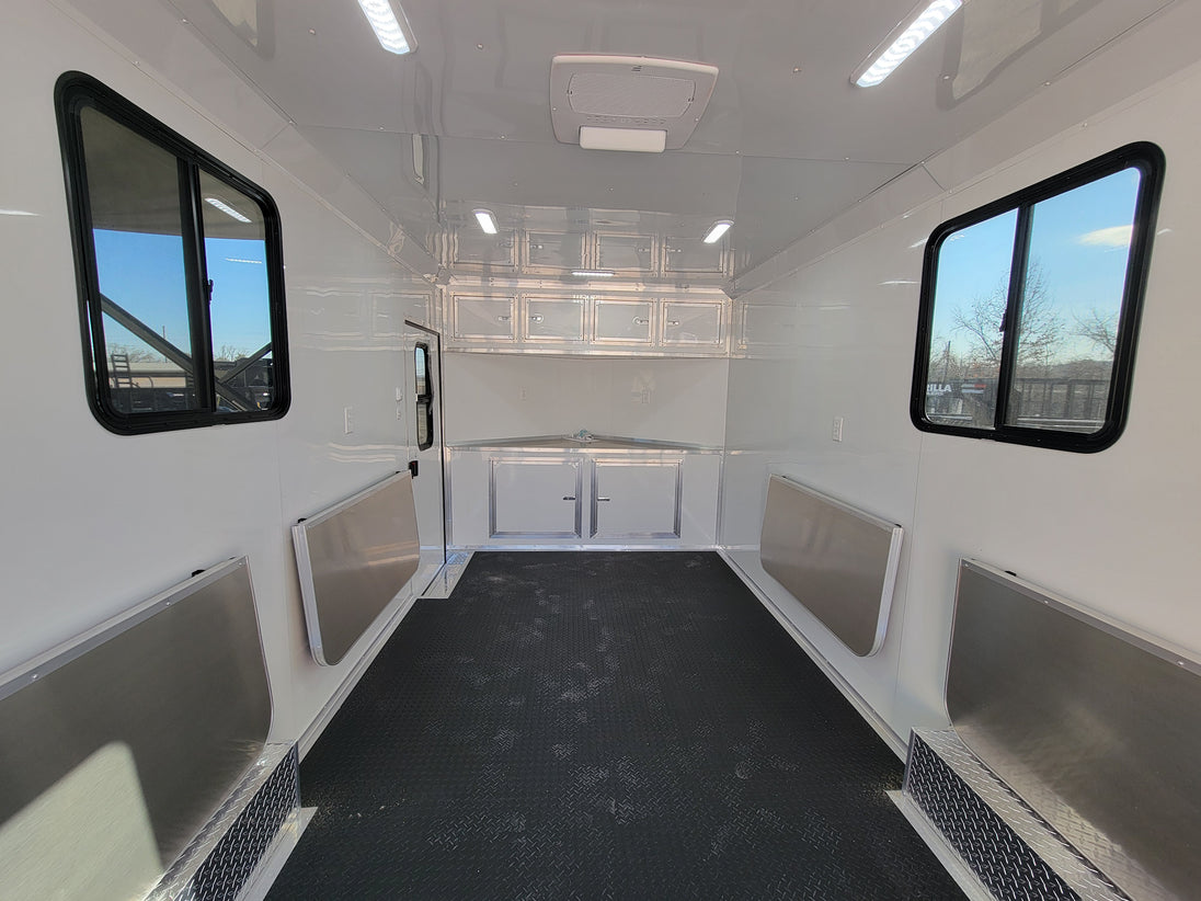 8.5' X 20' Black With Blackout Office and Command Center Enclosed Trailer - SLE Equipment - 31