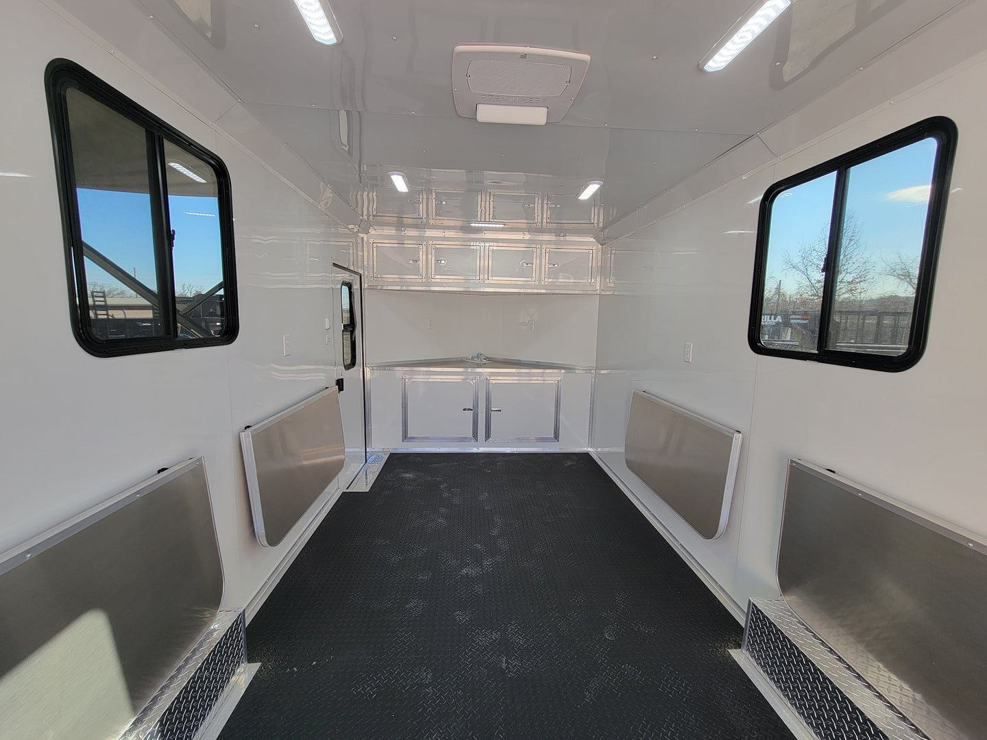 8.5' X 20' Black With Blackout Office and Command Center Enclosed Trailer - SLE Equipment - 31