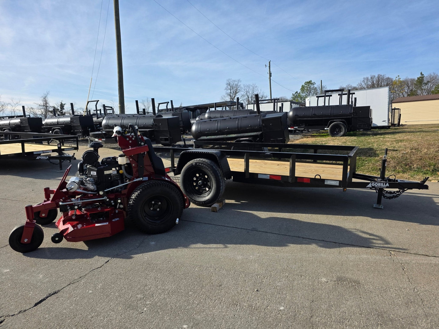 Ferris 5901940 SRSZ1 48" Stand On Mower 5x10 Utility Trailer Package (Instant Rebate Included) - SLE Equipment - 6