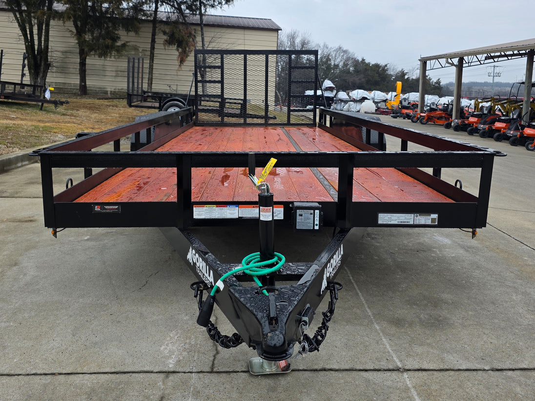 7x18 Heavy Duty Straight Deck Utility Trailer (2) 5,200lb Axles with Brakes 10K GVWR - SLE Equipment - 2