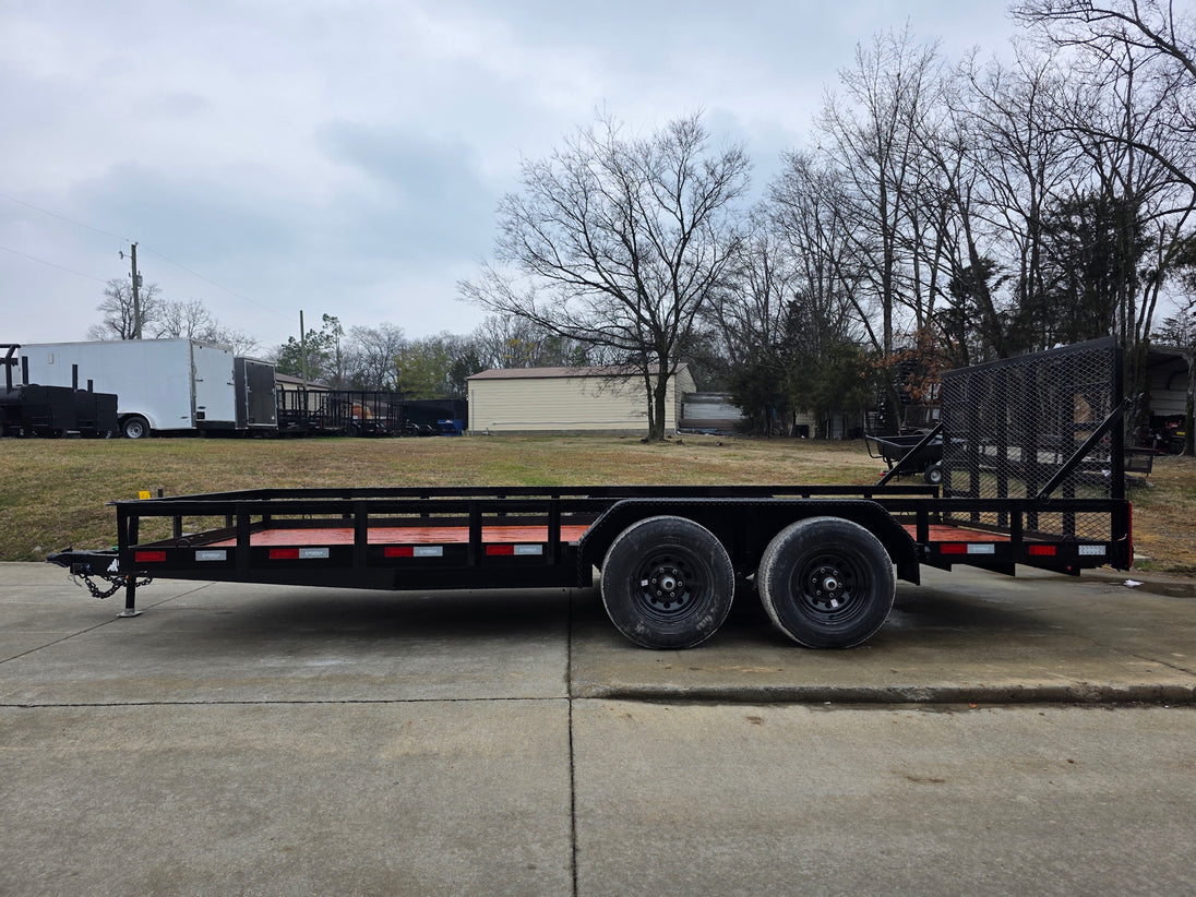 7x18 Heavy Duty Straight Deck Utility Trailer (2) 5,200lb Axles with Brakes 10K GVWR - SLE Equipment - 3