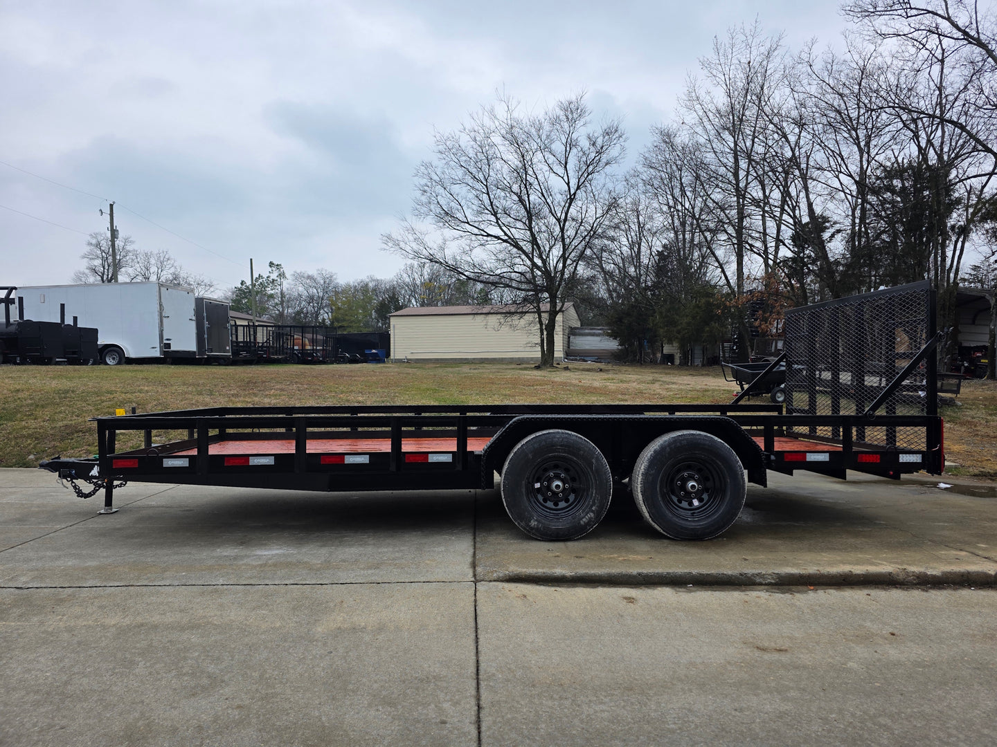 7x18 Heavy Duty Straight Deck Utility Trailer (2) 5,200lb Axles with Brakes 10K GVWR - SLE Equipment - 3