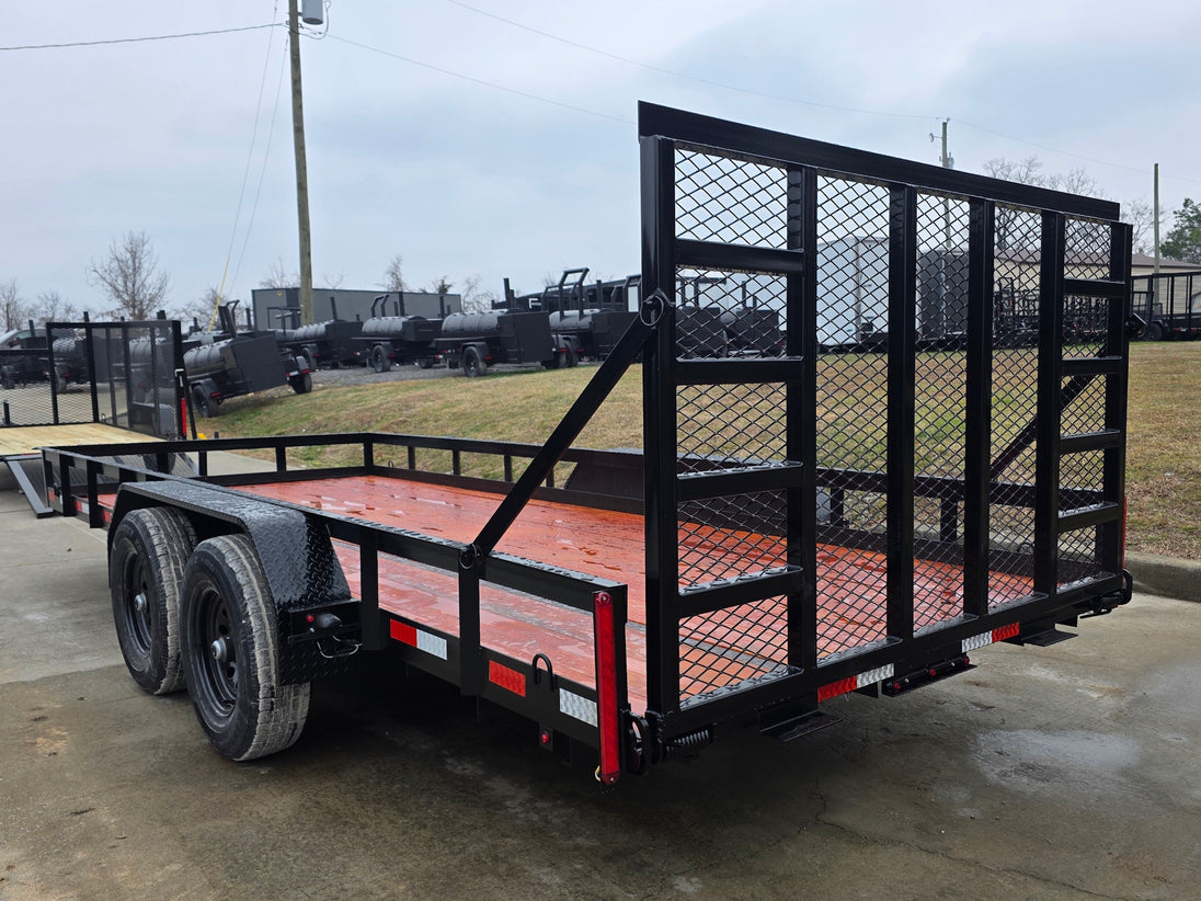 7x18 Heavy Duty Straight Deck Utility Trailer (2) 5,200lb Axles with Brakes 10K GVWR - SLE Equipment - 4