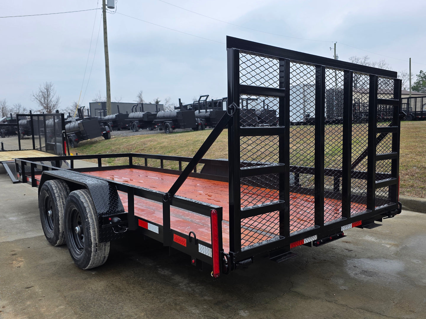 7x18 Heavy Duty Straight Deck Utility Trailer (2) 5,200lb Axles with Brakes 10K GVWR - SLE Equipment - 4