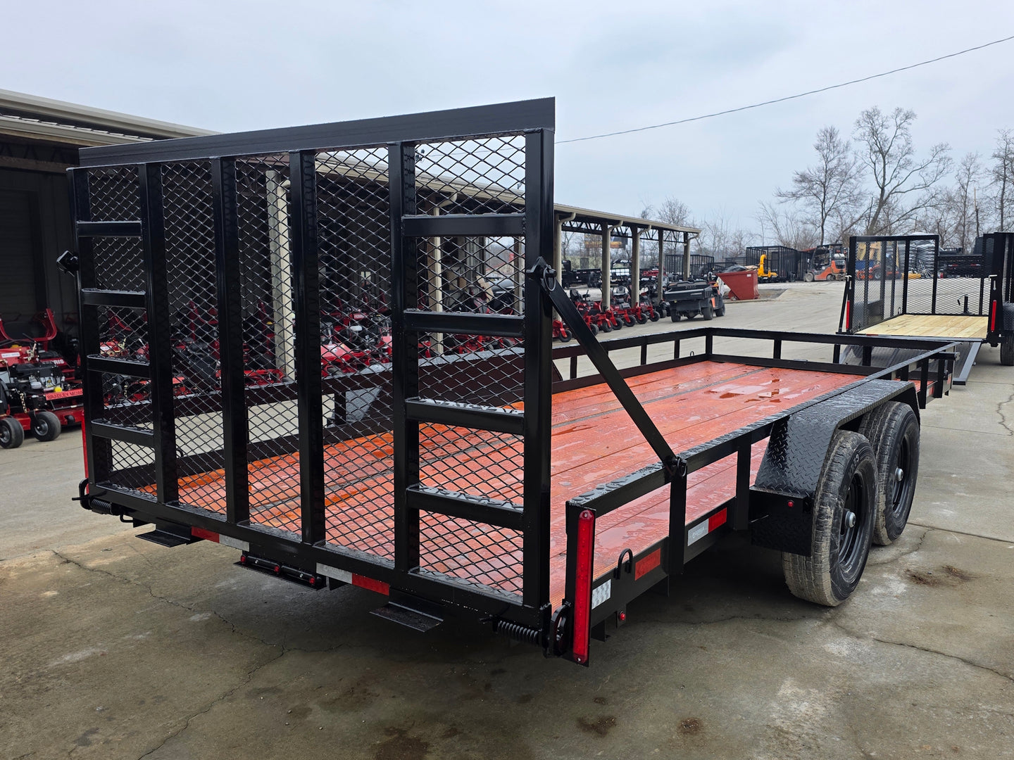 7x18 Heavy Duty Straight Deck Utility Trailer (2) 5,200lb Axles with Brakes 10K GVWR - SLE Equipment - 6