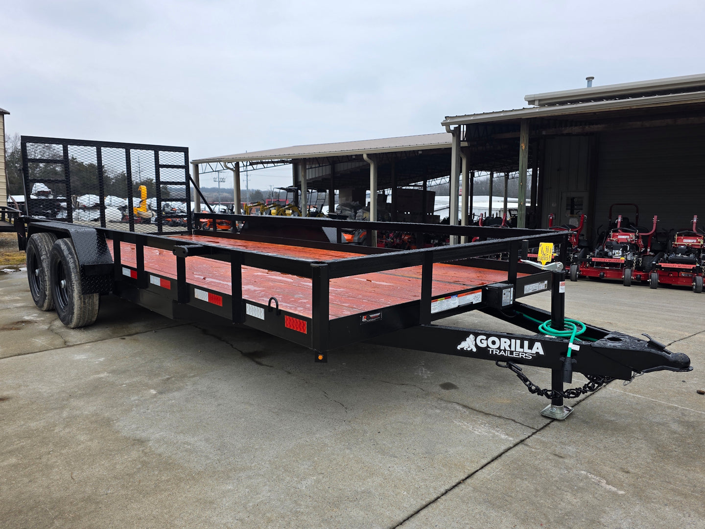 7x18 Heavy Duty Straight Deck Utility Trailer (2) 5,200lb Axles with Brakes 10K GVWR - SLE Equipment - 8