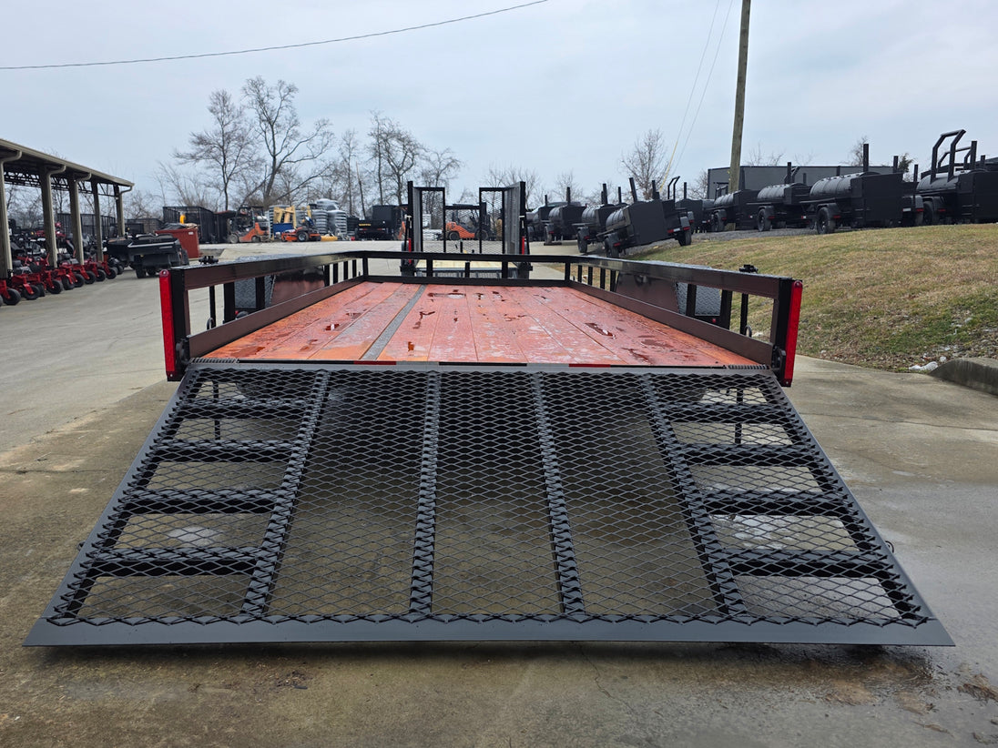 7x18 Heavy Duty Straight Deck Utility Trailer (2) 5,200lb Axles with Brakes 10K GVWR - SLE Equipment - 14