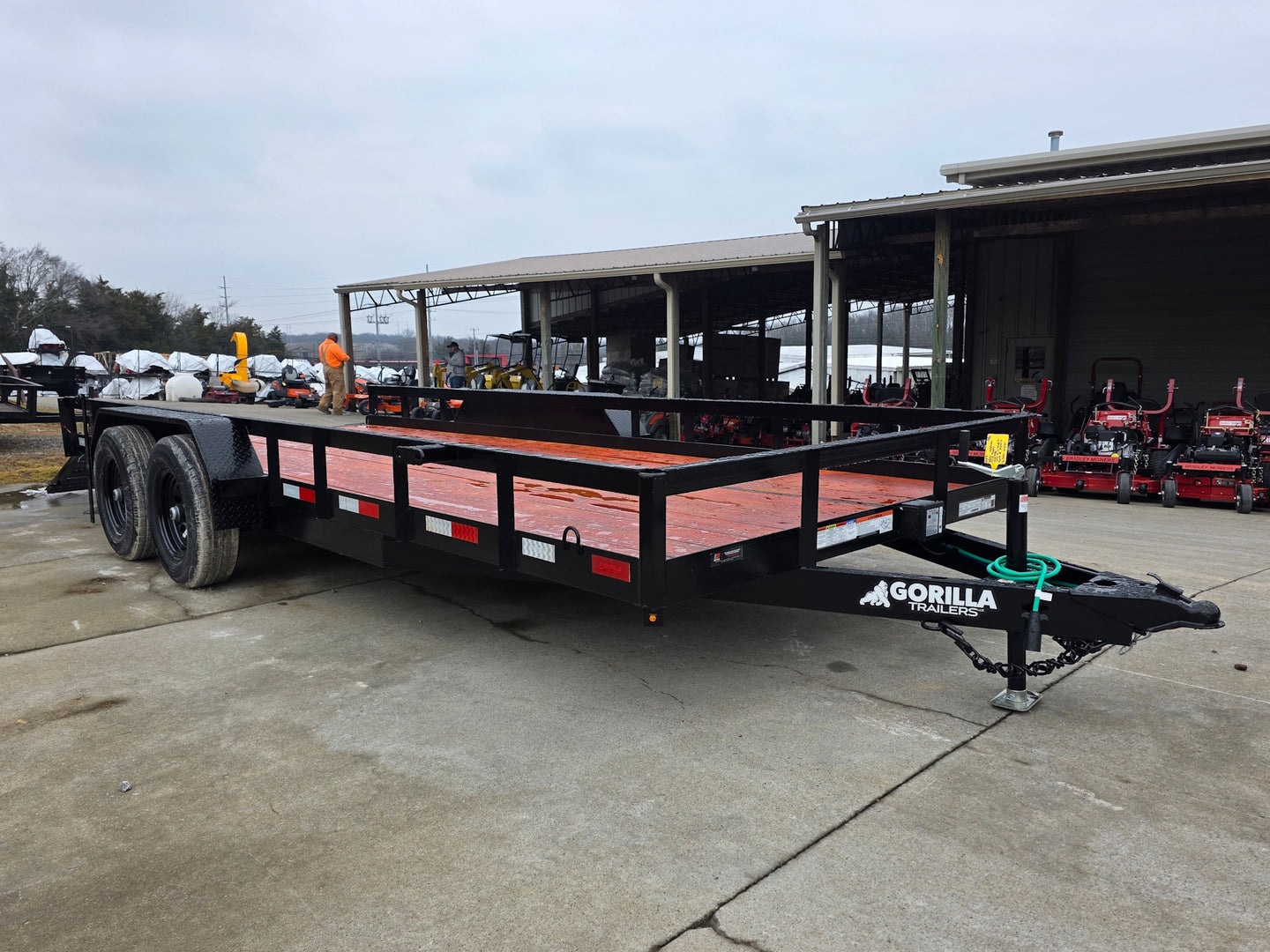 7x18 Heavy Duty Straight Deck Utility Trailer (2) 5,200lb Axles with Brakes 10K GVWR - SLE Equipment - 17