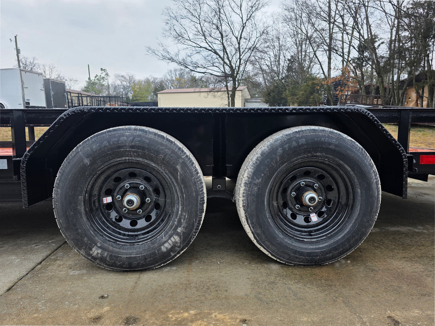 7x18 Heavy Duty Straight Deck Utility Trailer (2) 5,200lb Axles with Brakes 10K GVWR - SLE Equipment - 21