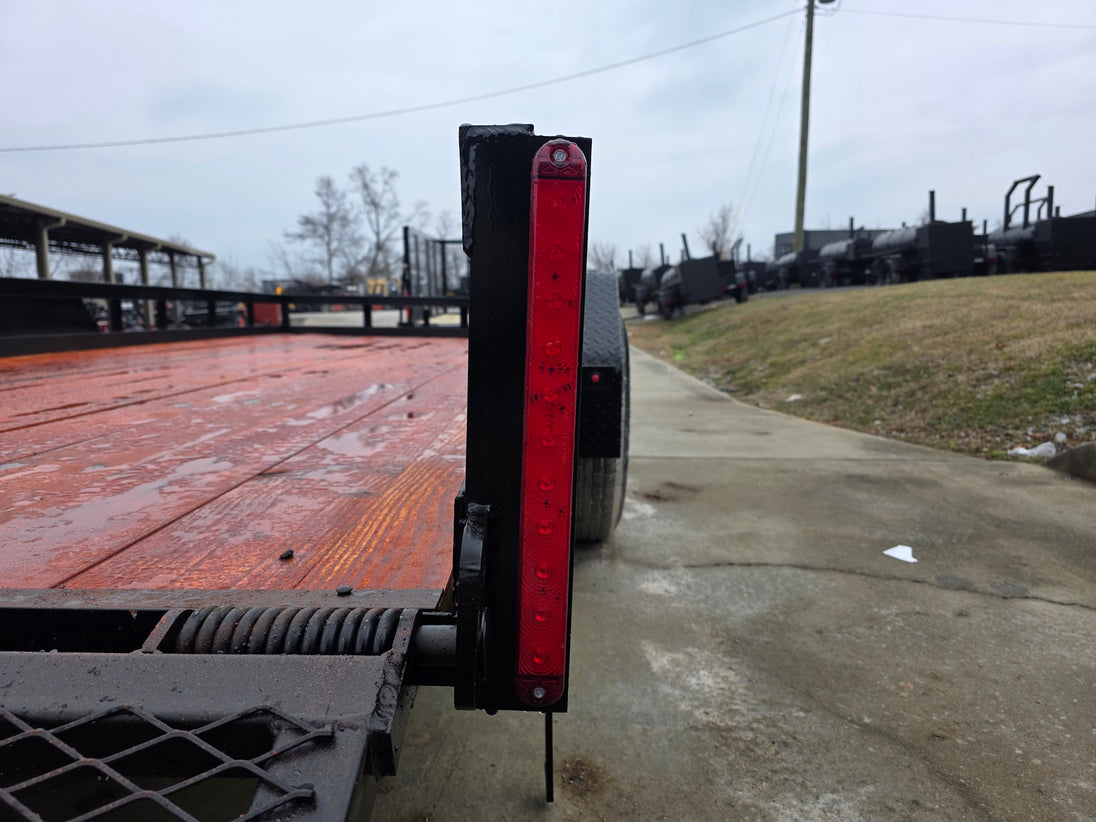 7x18 Heavy Duty Straight Deck Utility Trailer (2) 5,200lb Axles with Brakes 10K GVWR - SLE Equipment - 25