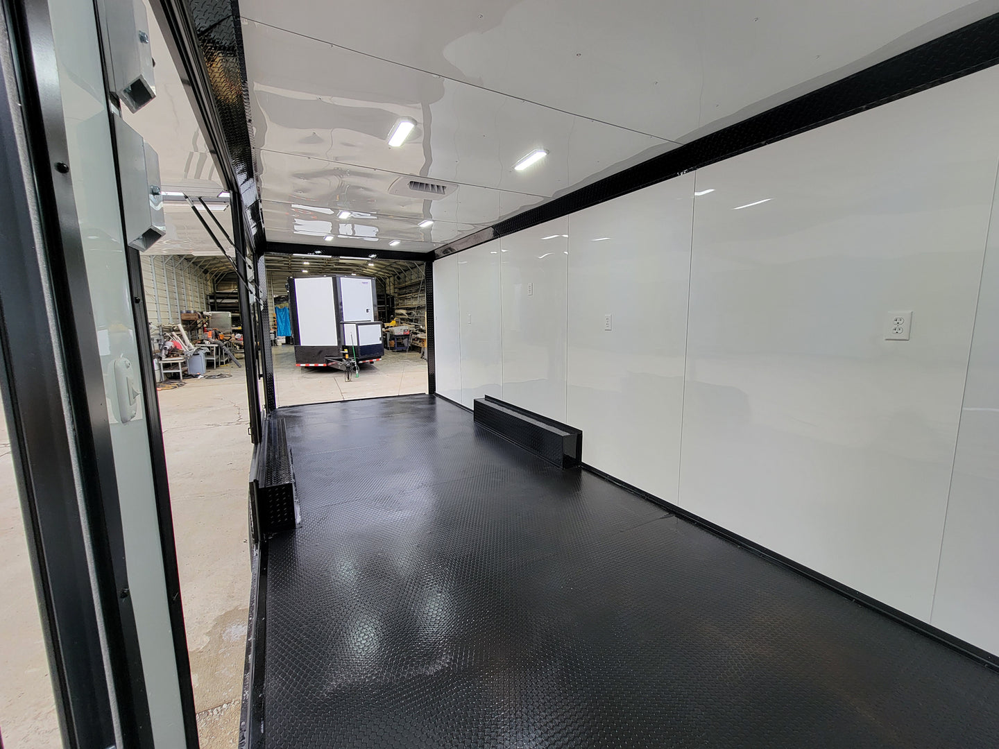 8.5' X 24' Black W/ Blackout Custom Merchandising Enclosed and Event Trailer - SLE Equipment - 13