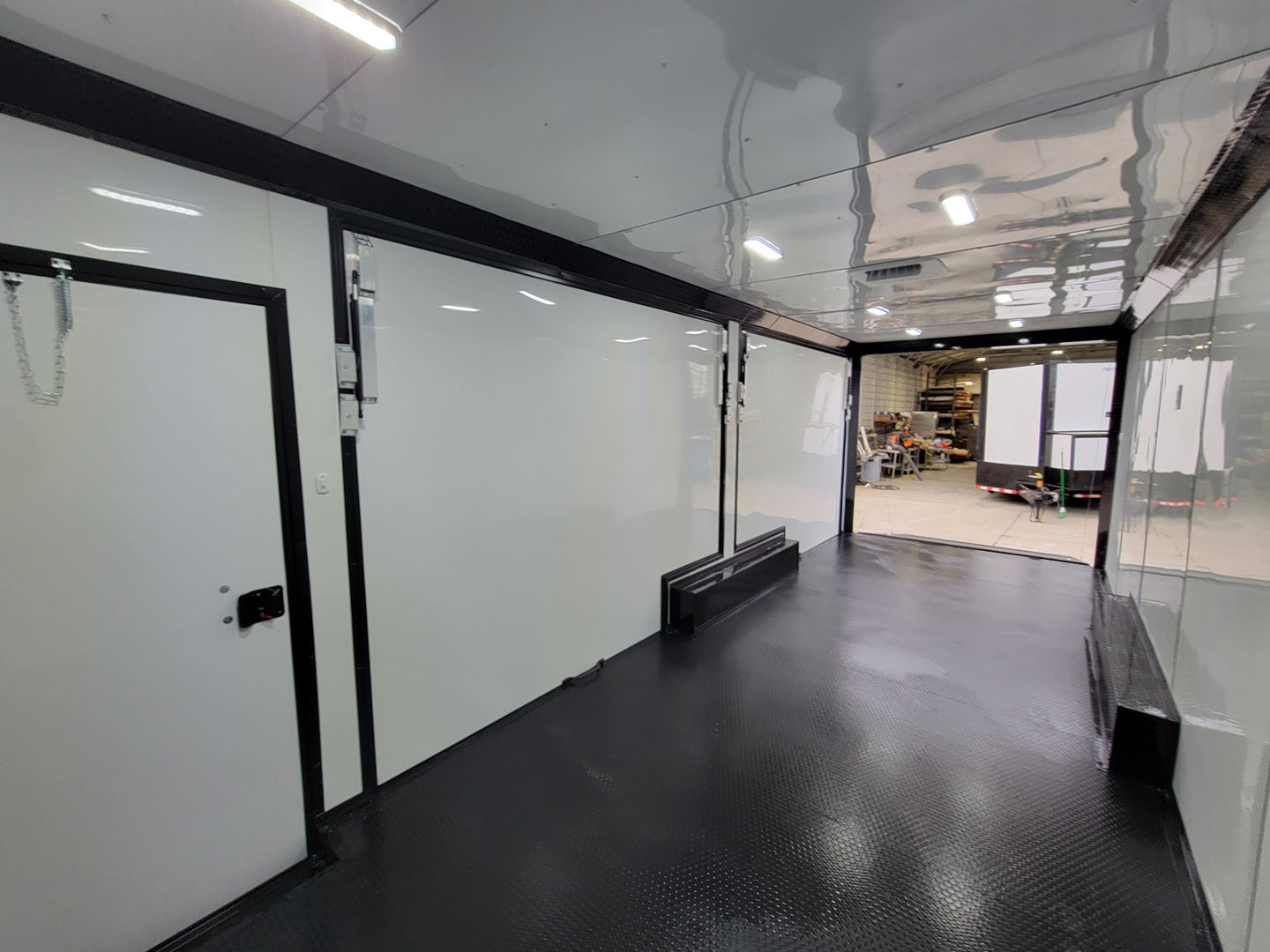 8.5' X 24' Black W/ Blackout Custom Merchandising Enclosed and Event Trailer - SLE Equipment - 16