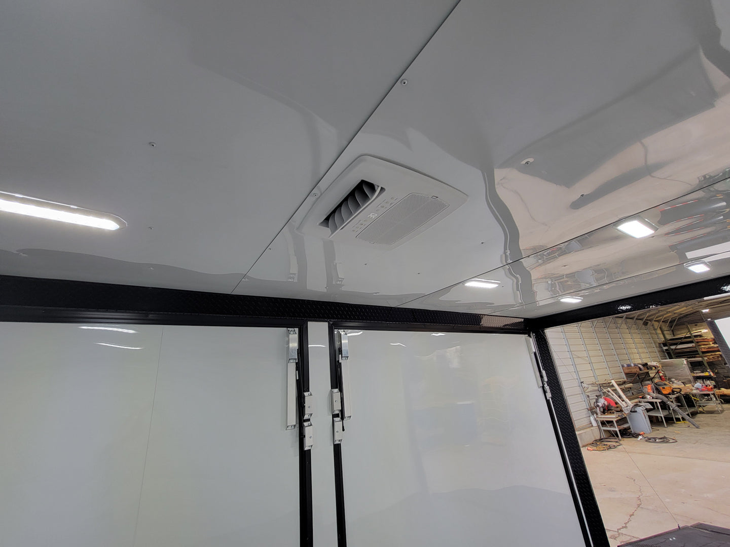 8.5' X 24' Black W/ Blackout Custom Merchandising Enclosed and Event Trailer - SLE Equipment - 18