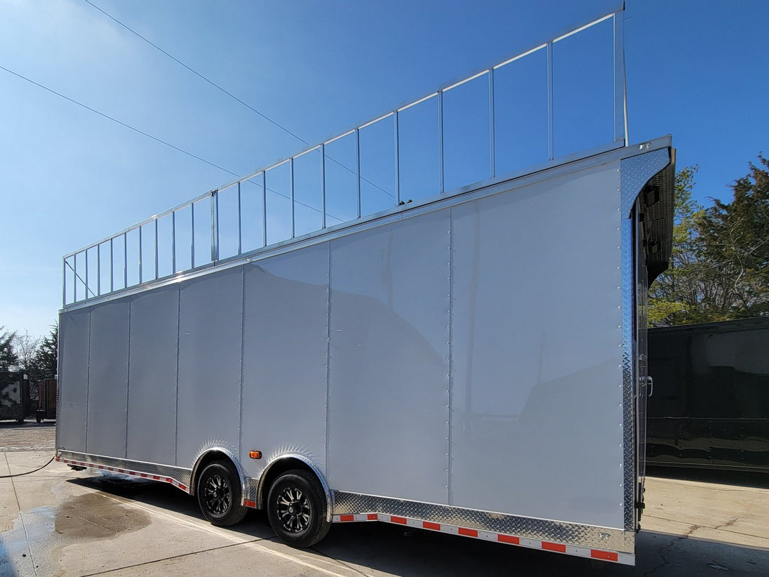 8.5' X 28' Custom Enclosed Marketing and Event Stage Trailer - SLE Equipment - 6