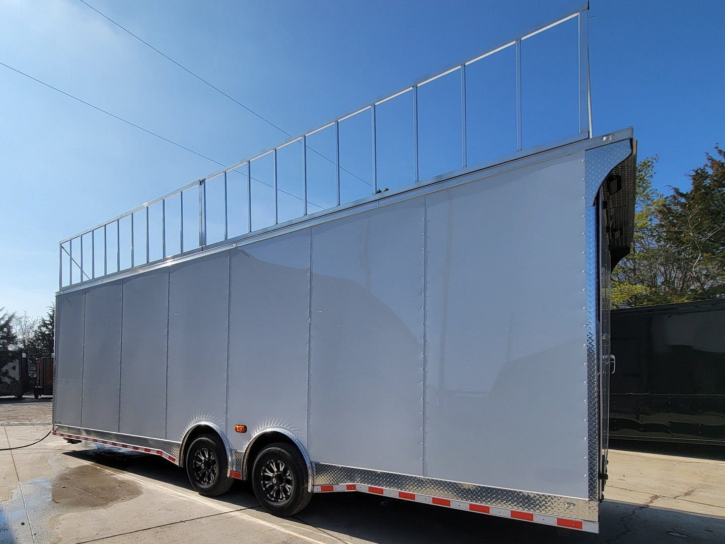 8.5' X 28' Custom Enclosed Marketing and Event Stage Trailer - SLE Equipment - 6