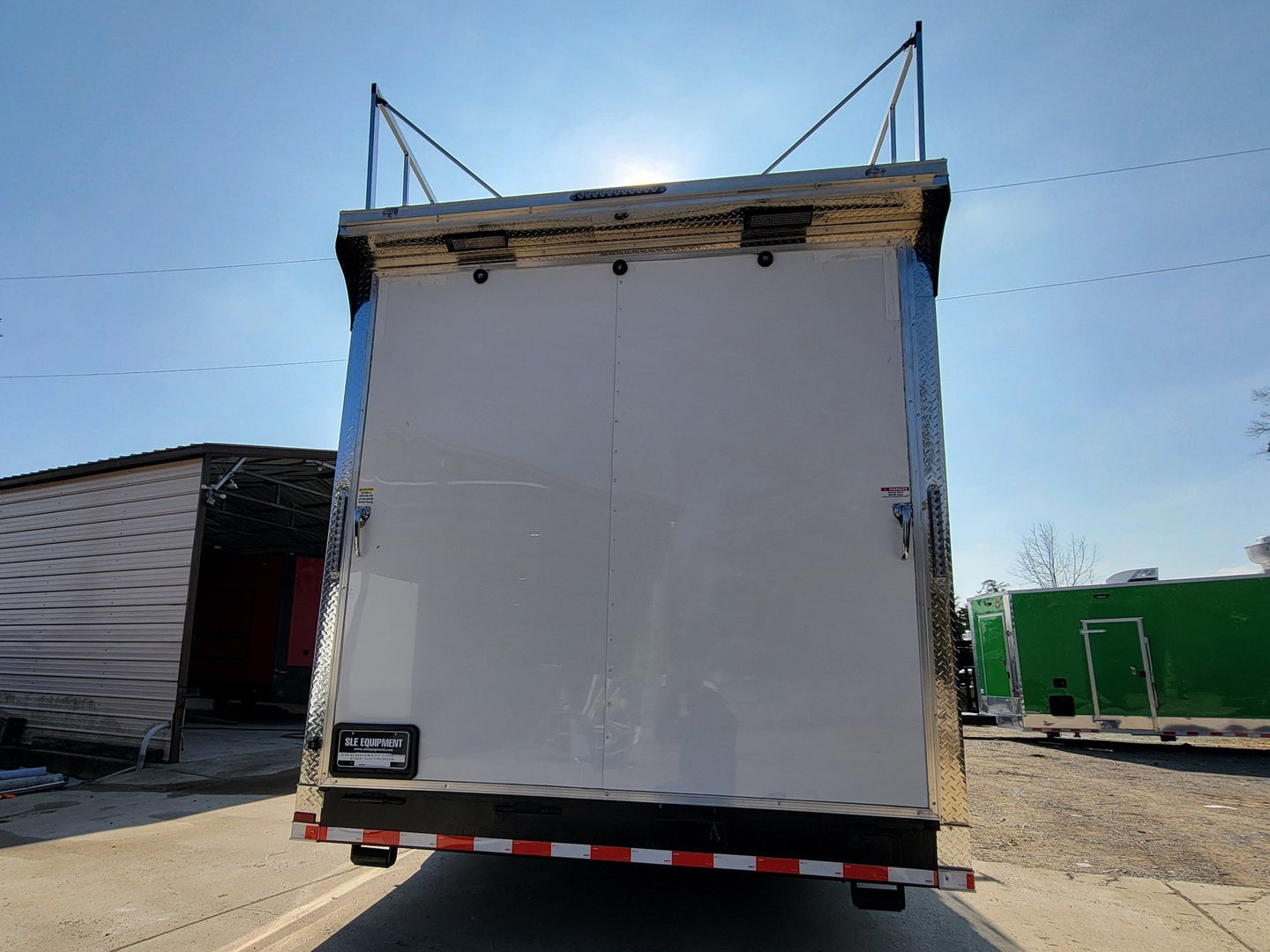 8.5' X 28' Custom Enclosed Marketing and Event Stage Trailer - SLE Equipment - 8