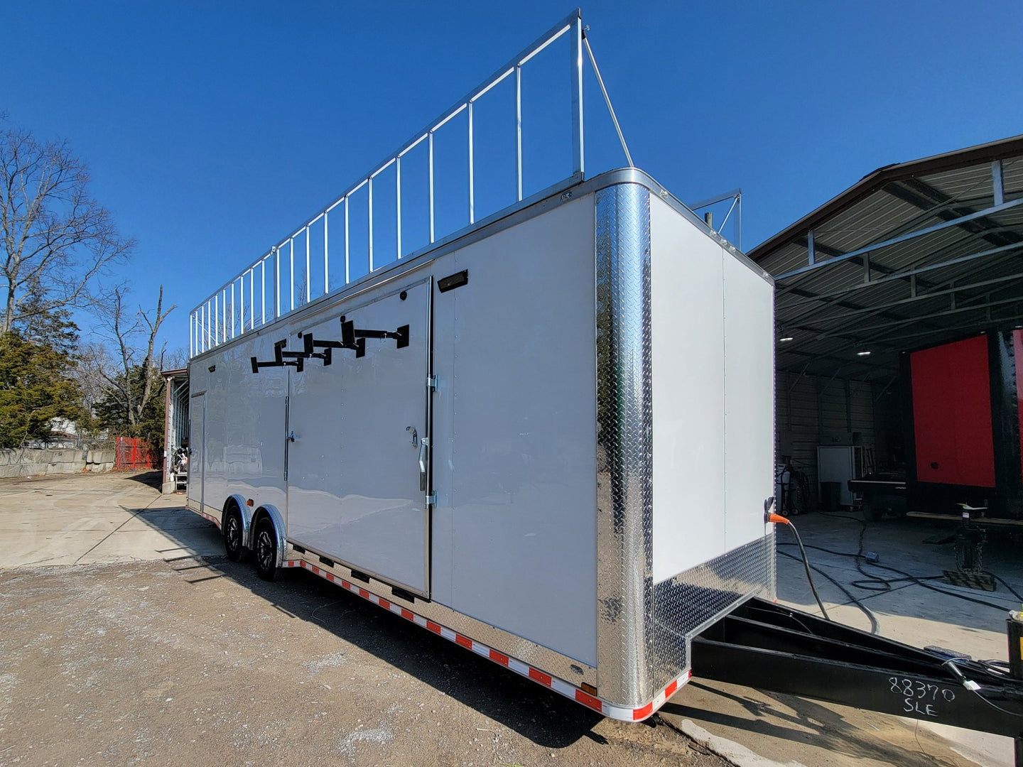8.5' X 28' Custom Enclosed Marketing and Event Stage Trailer - SLE Equipment - 12
