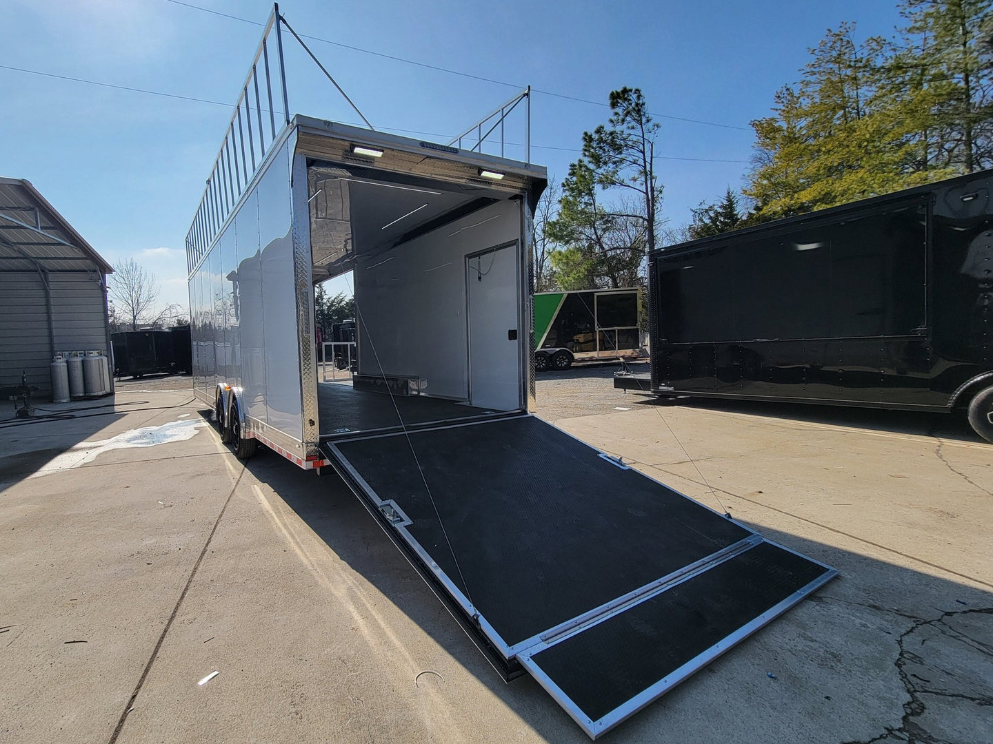 8.5' X 28' Custom Enclosed Marketing and Event Stage Trailer - SLE Equipment - 13