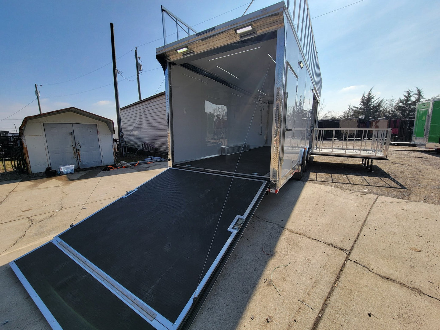 8.5' X 28' Custom Enclosed Marketing and Event Stage Trailer - SLE Equipment - 15