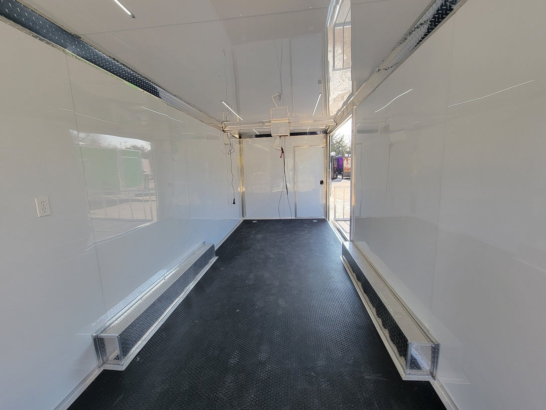 8.5' X 28' Custom Enclosed Marketing and Event Stage Trailer - SLE Equipment - 17