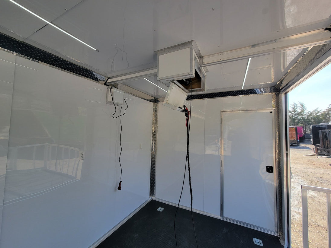 8.5' X 28' Custom Enclosed Marketing and Event Stage Trailer - SLE Equipment - 19