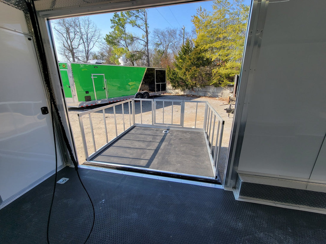 8.5' X 28' Custom Enclosed Marketing and Event Stage Trailer - SLE Equipment - 20