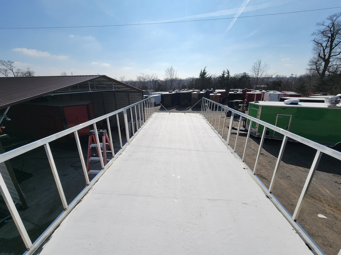 8.5' X 28' Custom Enclosed Marketing and Event Stage Trailer - SLE Equipment - 33