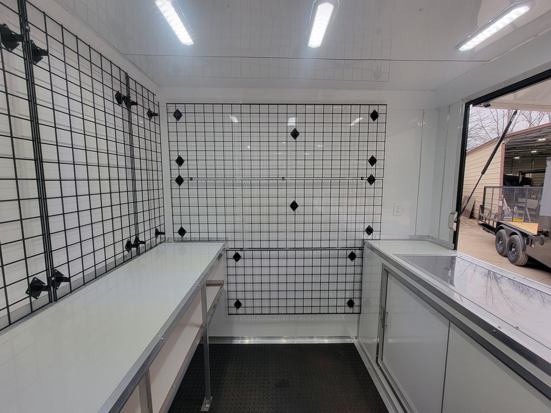 8.5' X 26' Custom Enclosed Merchandise and Marketing Trailer with Black Out Trim - SLE Equipment - 20