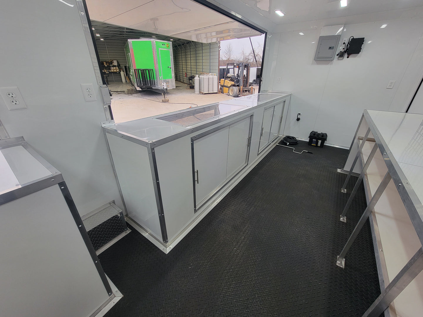 8.5' X 26' Custom Enclosed Merchandise and Marketing Trailer with Black Out Trim - SLE Equipment - 25