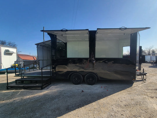8.5' X 16' Concession Trailer Marketing Stage and Event Merchandising - SLE Equipment - 1