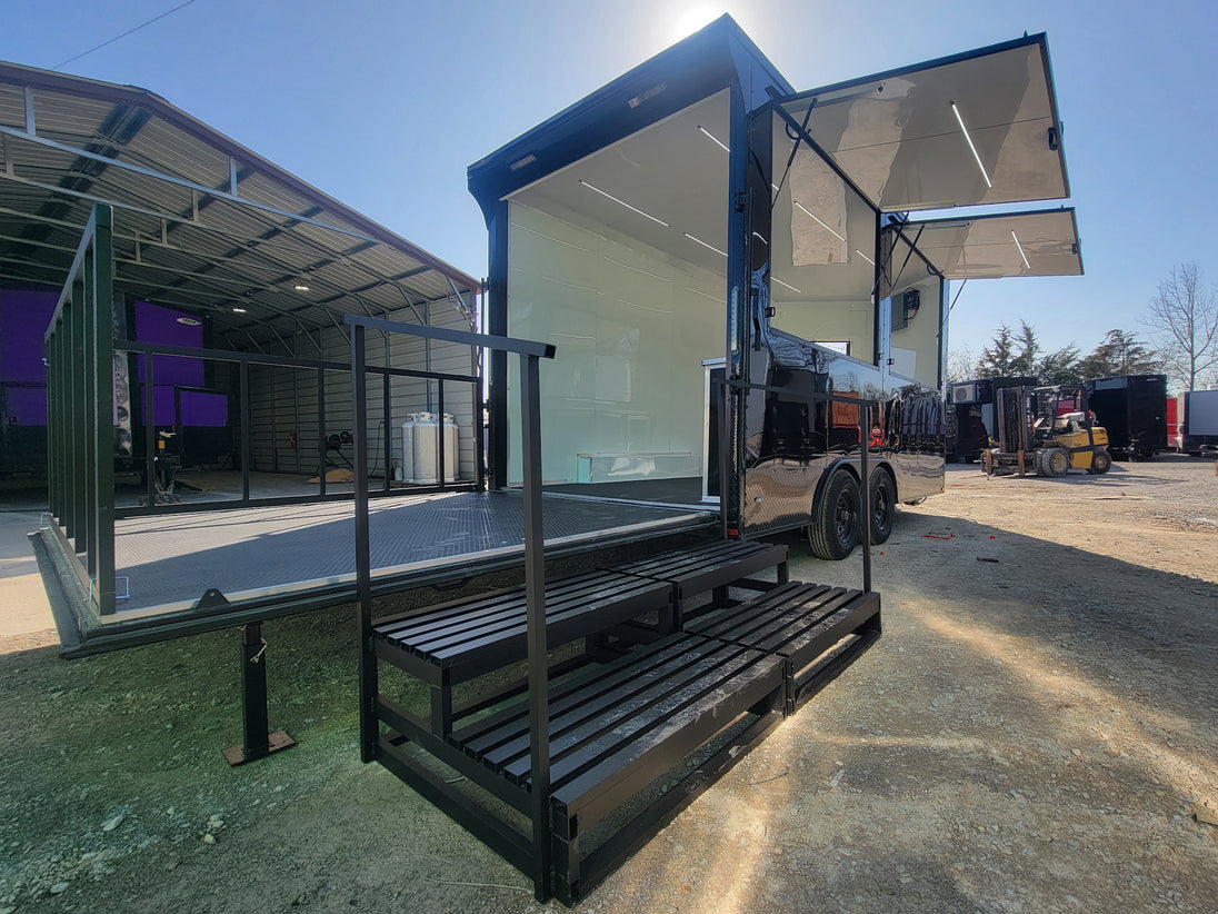 8.5' X 16' Concession Trailer Marketing Stage and Event Merchandising - SLE Equipment - 5