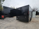 8.5' x 18' Custom Enclosed Black With Blackout Package Showcase Marketing and Event Trailer - SLE Equipment - 9