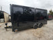 8.5' x 18' Custom Enclosed Black With Blackout Package Showcase Marketing and Event Trailer - SLE Equipment - 20