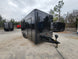 8.5' x 18' Custom Enclosed Black With Blackout Package Showcase Marketing and Event Trailer - SLE Equipment - 26