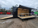 Custom Enclosed 8.5 X 24 Stage Trailer Black With Black Out Trim and Awning - SLE Equipment - 4